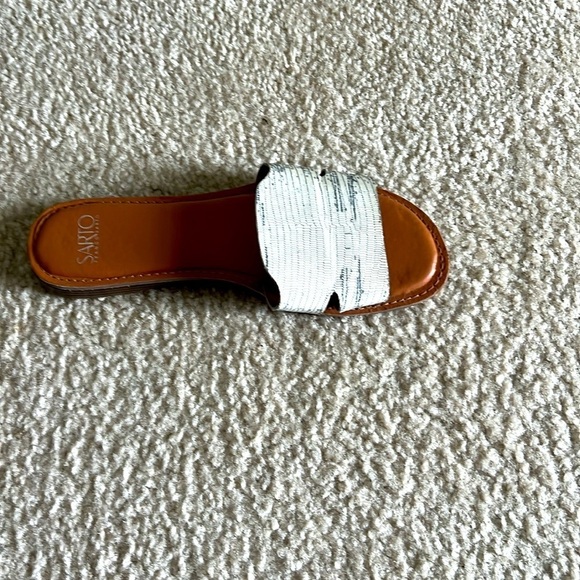 Franco Sarto Women A-GINELLE snake leather slippers size 8.5 - Picture 4 of 8